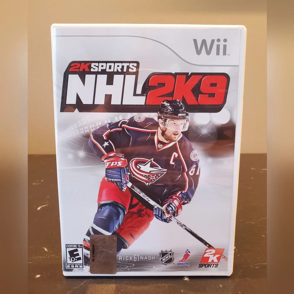 2K Sports NHL 2K9 Wii Game Complete with Manual.